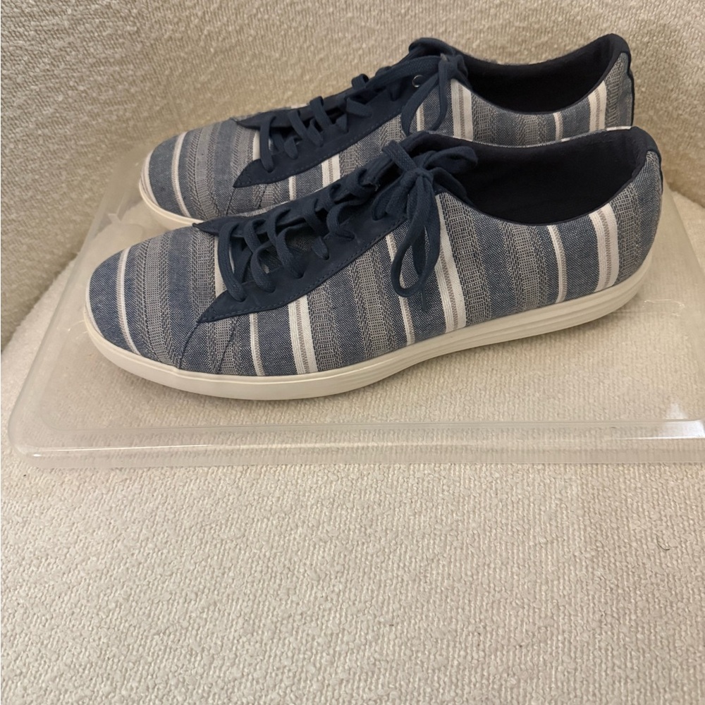Cole Haan Casual Navy Blue Striped Men's Sneakers